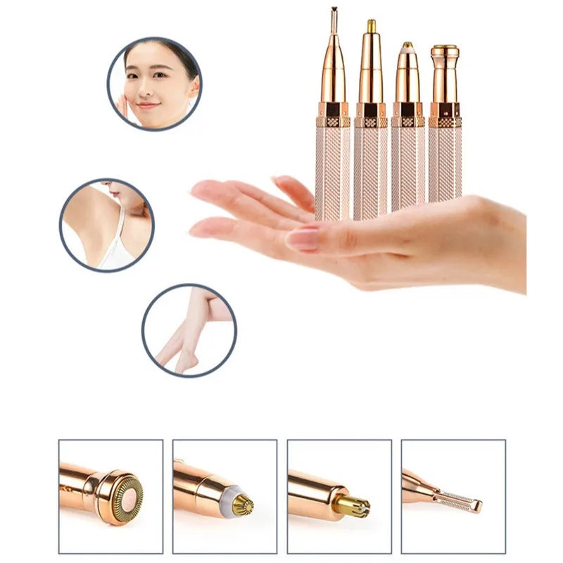 4-in-1 Hair Remover – Face, Body, Bikini & Brows